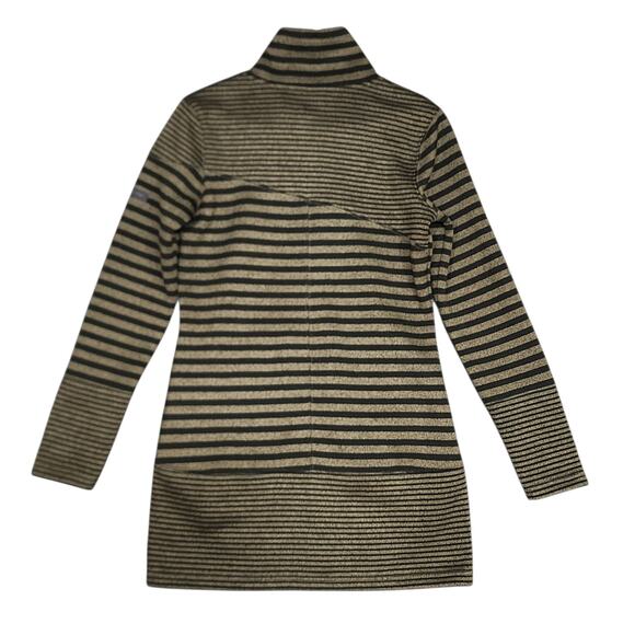 Avalanche Knit Sweater Jacket Cardigan Full Zip Fleece Lined Green Black Small - Picture 2 of 11